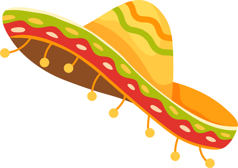 Sombrero Mexican Hat Clipart Illustration